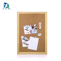 Wholesale cork board with plastic  imitated  wooden frame